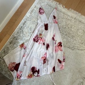 White Fox Floor Length Dress